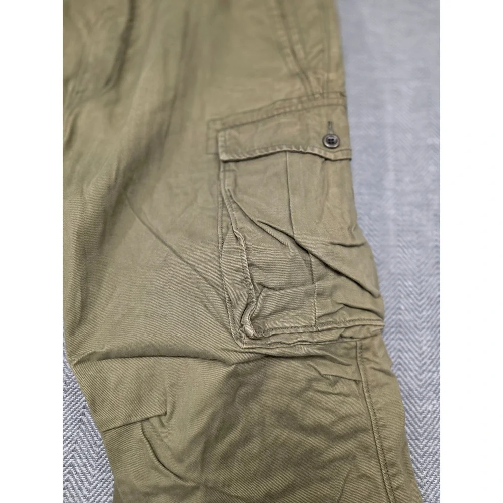 Levi Strauss Mens Olive Green Cargo Pants Straight Leg‎ Utility 38x30 12462-0004